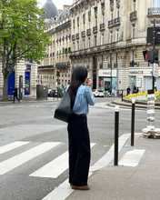 Load image into Gallery viewer, Denim Shirring Blouse
